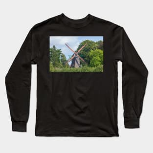 Windmill, mill, Bergedorf, Hamburg Long Sleeve T-Shirt